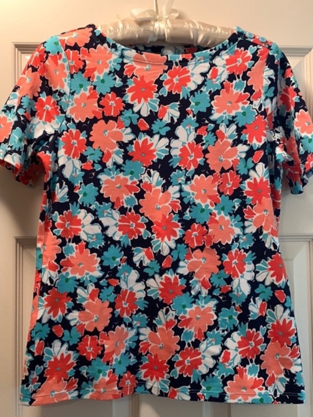 Charter Club Multicolored Floral Tee